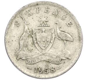 6 пенсов 1958 года Австралия