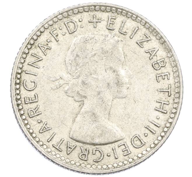 Монета 6 пенсов 1963 года Австралия (Артикул: M2-79247) — Фото №2