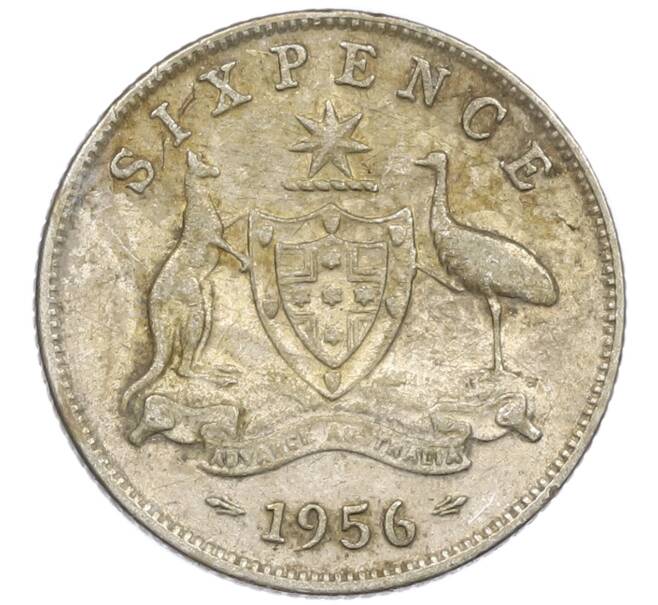 Монета 6 пенсов 1956 года Австралия (Артикул: M2-79249) — Фото №1