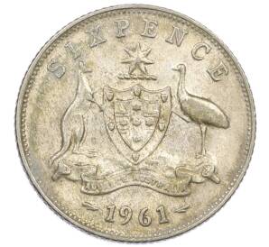6 пенсов 1961 года Австралия — Фото №1