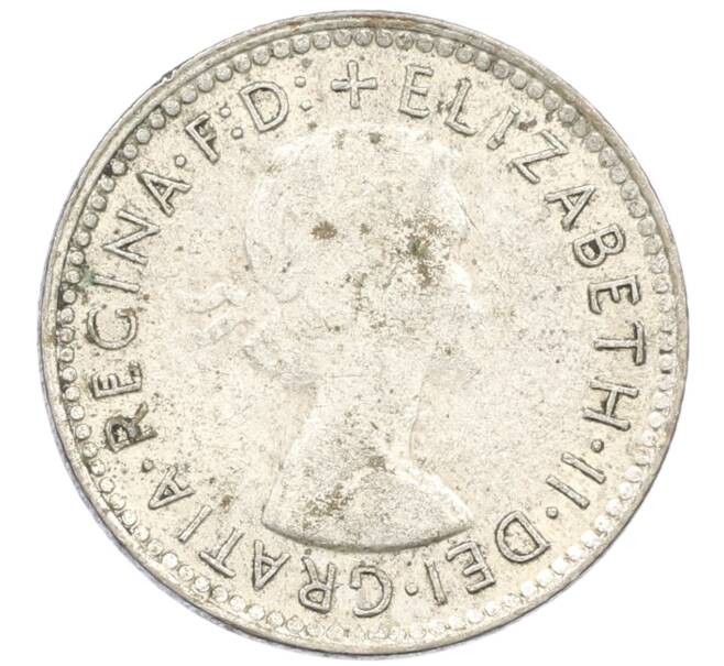 Монета 6 пенсов 1963 года Австралия (Артикул: M2-79256) — Фото №2