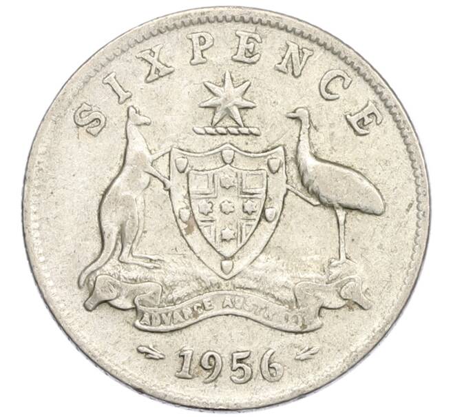 Монета 6 пенсов 1956 года Австралия (Артикул: M2-79261) — Фото №1