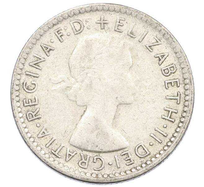 Монета 6 пенсов 1956 года Австралия (Артикул: M2-79261) — Фото №2