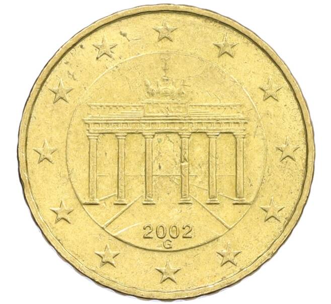 Монета 10 евроцентов 2002 года G Германия (Артикул: T11-13244) — Фото №1