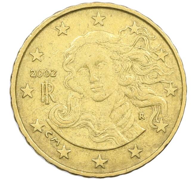 Монета 10 евроцентов 2002 года Италия (Артикул: T11-13248) — Фото №1