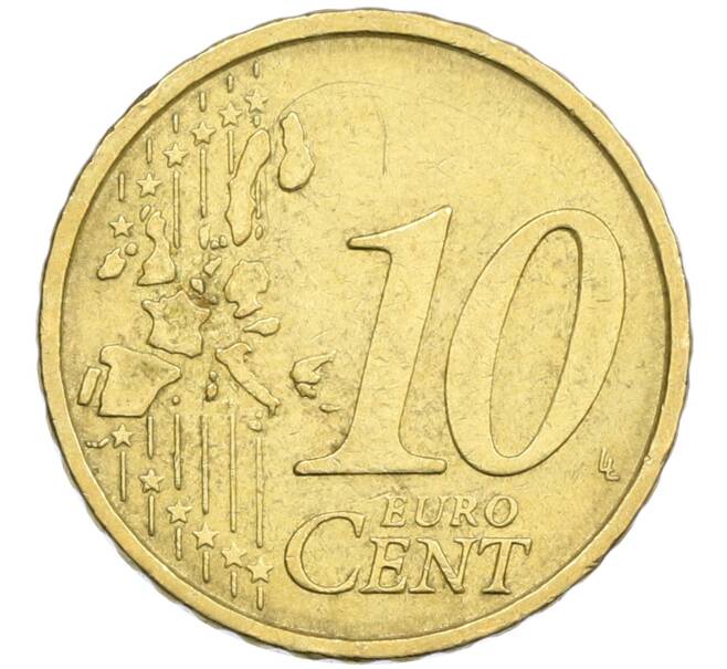 Монета 10 евроцентов 2002 года Италия (Артикул: T11-13248) — Фото №2