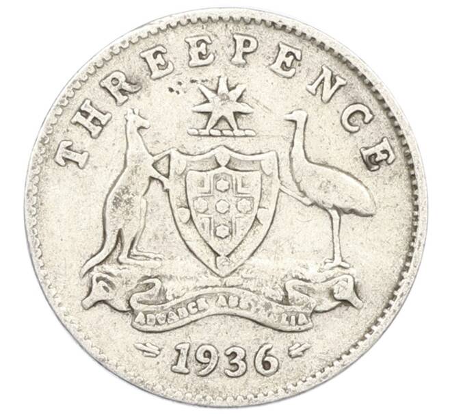 Монета 3 пенса 1936 года Австралия (Артикул: M2-79328) — Фото №1