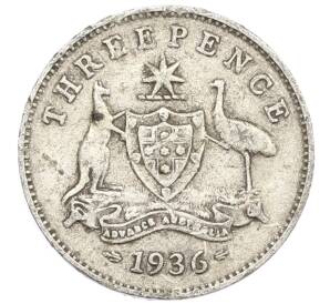 3 пенса 1936 года Австралия — Фото №1