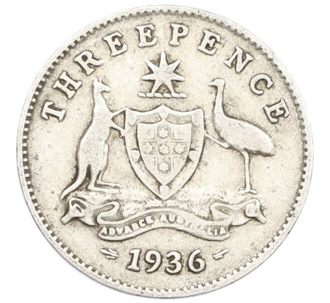 Монета 3 пенса 1936 года Австралия (Артикул: M2-79330) — Фото №1