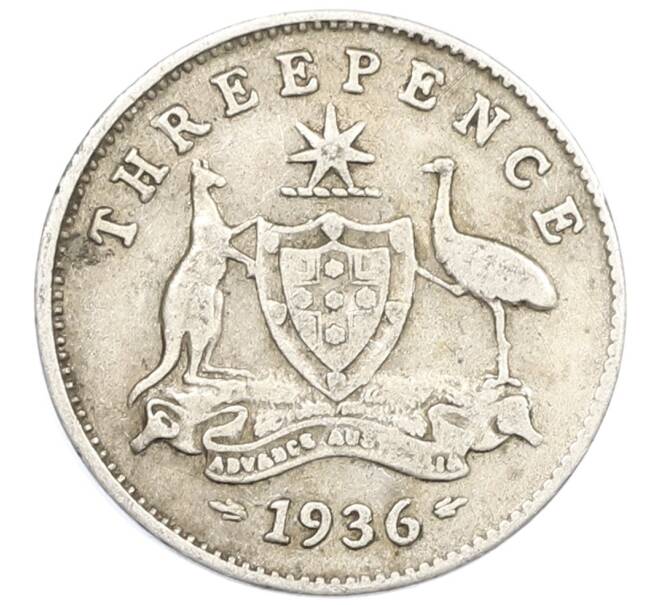 Монета 3 пенса 1936 года Австралия (Артикул: M2-79331) — Фото №1