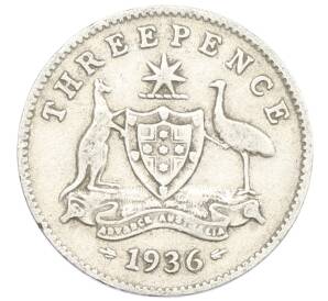 3 пенса 1936 года Австралия — Фото №1