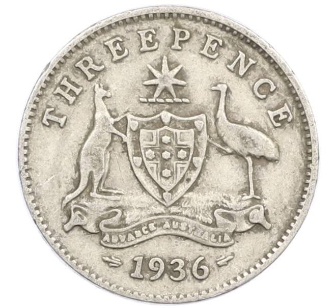 Монета 3 пенса 1936 года Австралия (Артикул: M2-79360) — Фото №1