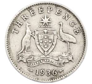 3 пенса 1936 года Австралия — Фото №1