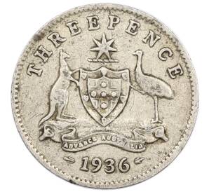3 пенса 1936 года Австралия — Фото №1