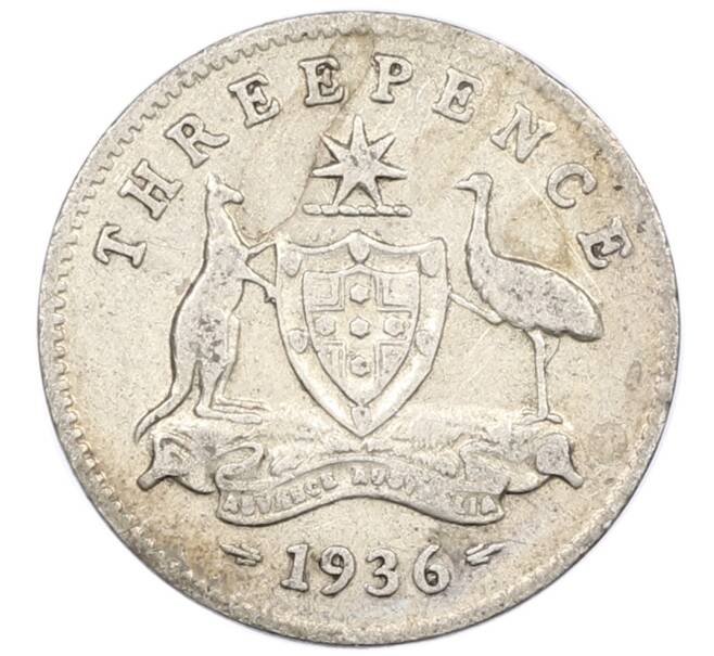 Монета 3 пенса 1936 года Австралия (Артикул: M2-79382) — Фото №1