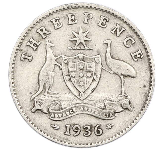 Монета 3 пенса 1936 года Австралия (Артикул: M2-79384) — Фото №1