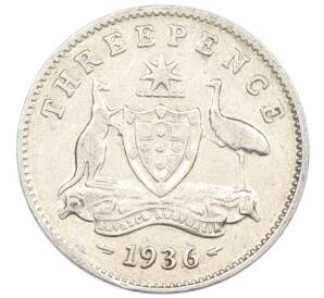 3 пенса 1936 года Австралия — Фото №1