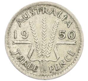 3 пенса 1950 года Австралия — Фото №1