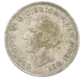 3 пенса 1950 года Австралия — Фото №2