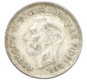 3 пенса 1949 года Австралия — Фото №2