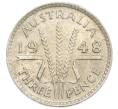Монета 3 пенса 1948 года Австралия (Артикул: M2-79577) — Фото №1
