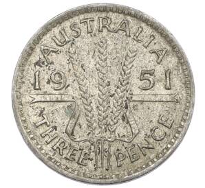 3 пенса 1951 года Австралия — Фото №1