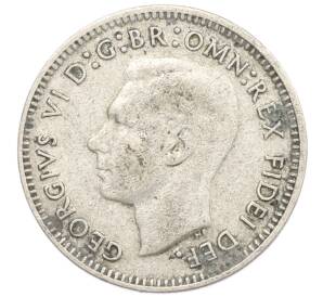 3 пенса 1949 года Австралия — Фото №2