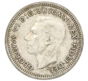 3 пенса 1951 года PL Австралия — Фото №2