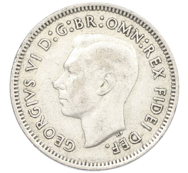 Монета 6 пенсов 1951 года Австралия (Артикул: M2-79601) — Фото №2