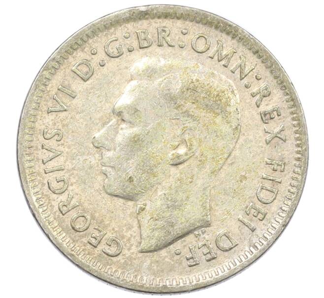 Монета 6 пенсов 1951 года Австралия (Артикул: M2-79603) — Фото №2