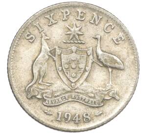 6 пенсов 1948 года Австралия — Фото №1