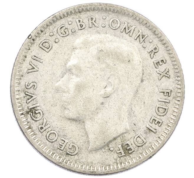 Монета 6 пенсов 1951 года Австралия (Артикул: M2-79607) — Фото №2