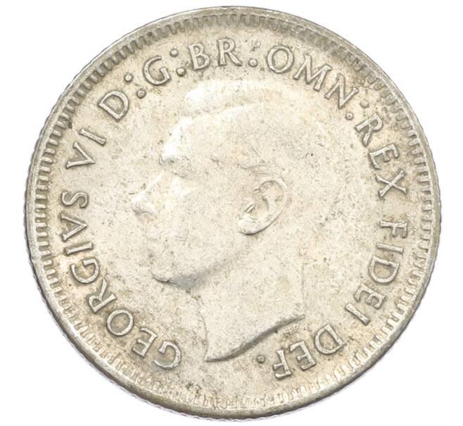 Монета 6 пенсов 1951 года Австралия (Артикул: M2-79609) — Фото №2