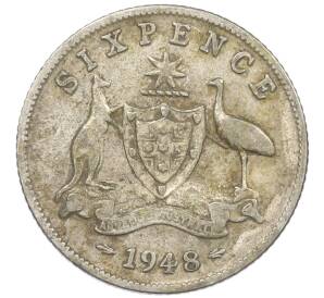 6 пенсов 1948 года Австралия — Фото №1