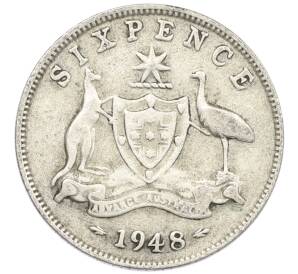 6 пенсов 1948 года Австралия — Фото №1