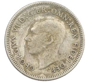 6 пенсов 1950 года Австралия — Фото №2