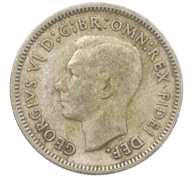 Монета 6 пенсов 1951 года PL Австралия (Артикул: M2-79616) — Фото №2
