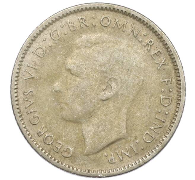 Монета 6 пенсов 1946 года Австралия (Артикул: M2-79617) — Фото №2