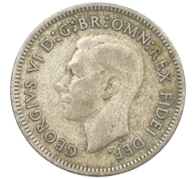 Монета 6 пенсов 1951 года PL Австралия (Артикул: M2-79618) — Фото №2