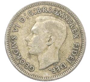 6 пенсов 1951 года PL Австралия — Фото №2