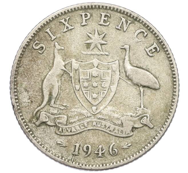 Монета 6 пенсов 1946 года Австралия (Артикул: M2-79623) — Фото №1