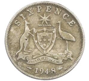 6 пенсов 1948 года Австралия — Фото №1