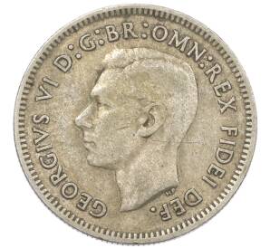 6 пенсов 1951 года PL Австралия — Фото №2