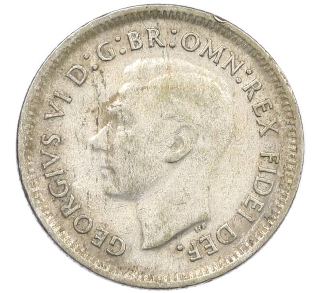 Монета 6 пенсов 1951 года Австралия (Артикул: M2-79634) — Фото №2