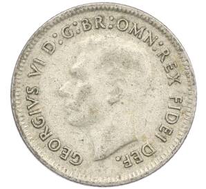 6 пенсов 1950 года Австралия — Фото №2