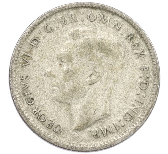 Монета 6 пенсов 1948 года Австралия (Артикул: M2-79639) — Фото №2