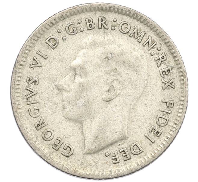 Монета 6 пенсов 1951 года Австралия (Артикул: M2-79642) — Фото №2