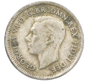 6 пенсов 1951 года Австралия — Фото №2