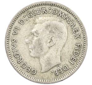 6 пенсов 1951 года PL Австралия — Фото №2