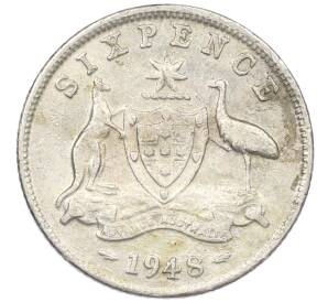 6 пенсов 1948 года Австралия — Фото №1